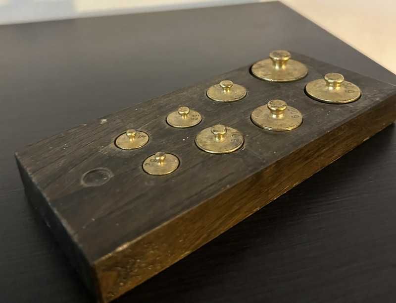 odwazniki do starej wagi recznej