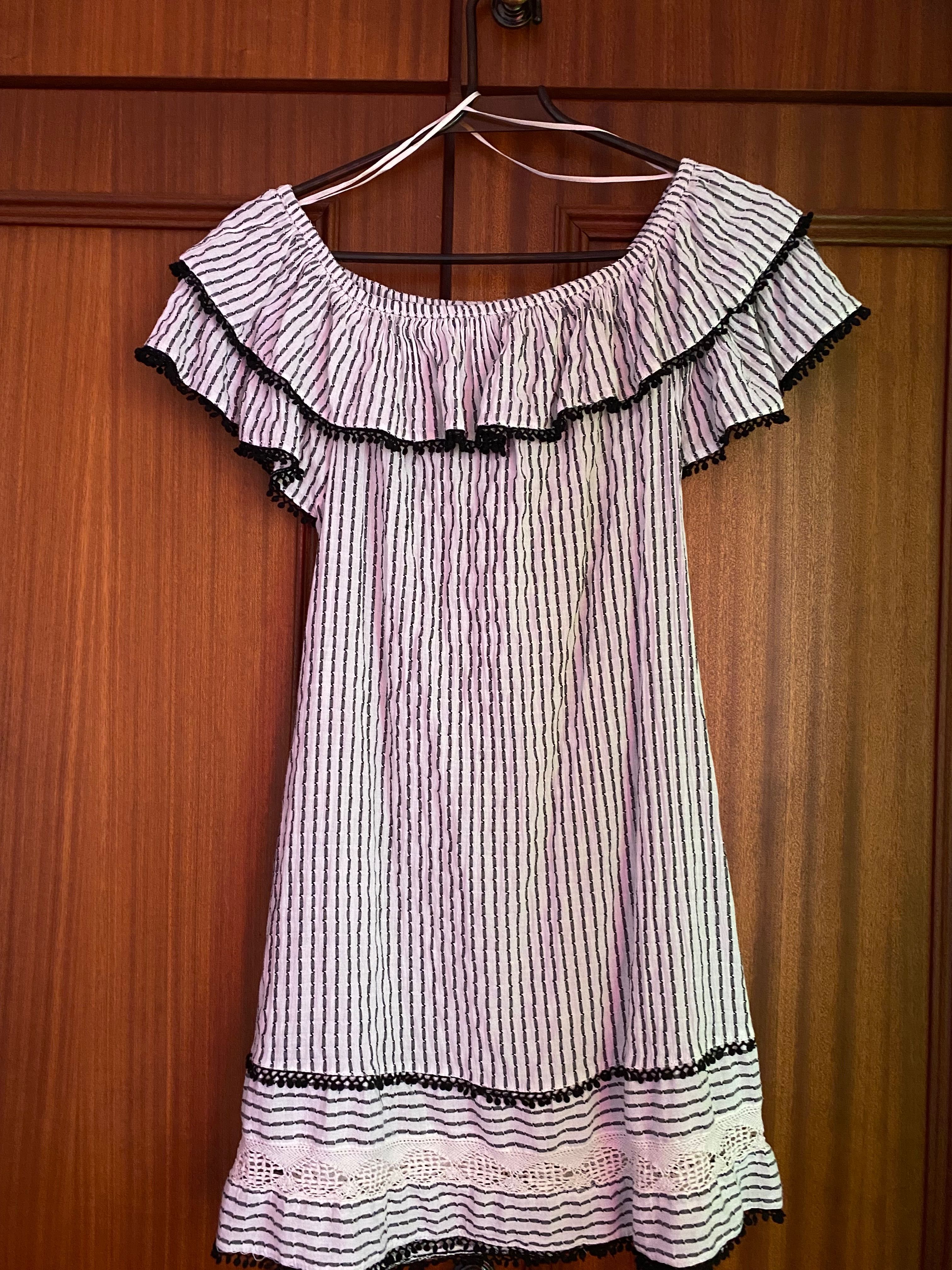 Vestido riscas ZARA