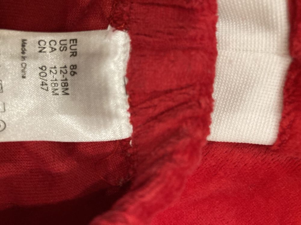 Strój mikolajki dla dziewczynki h&m rozmiar 86