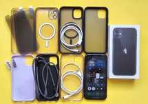 iPhone 11 64GB czarny bateria 85% zestaw