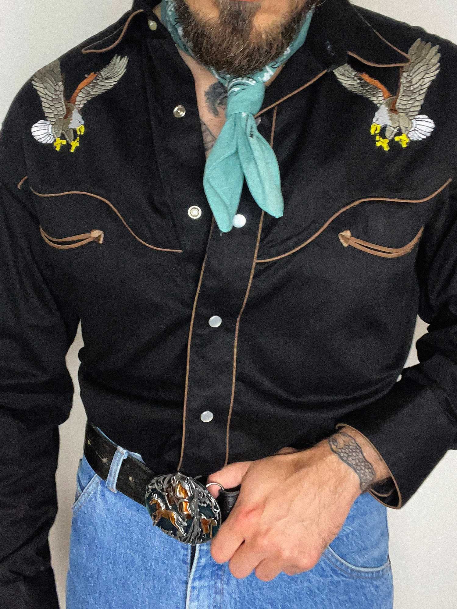 NOWA chusta męska damska apaszka wild rag bandana morska cowboy