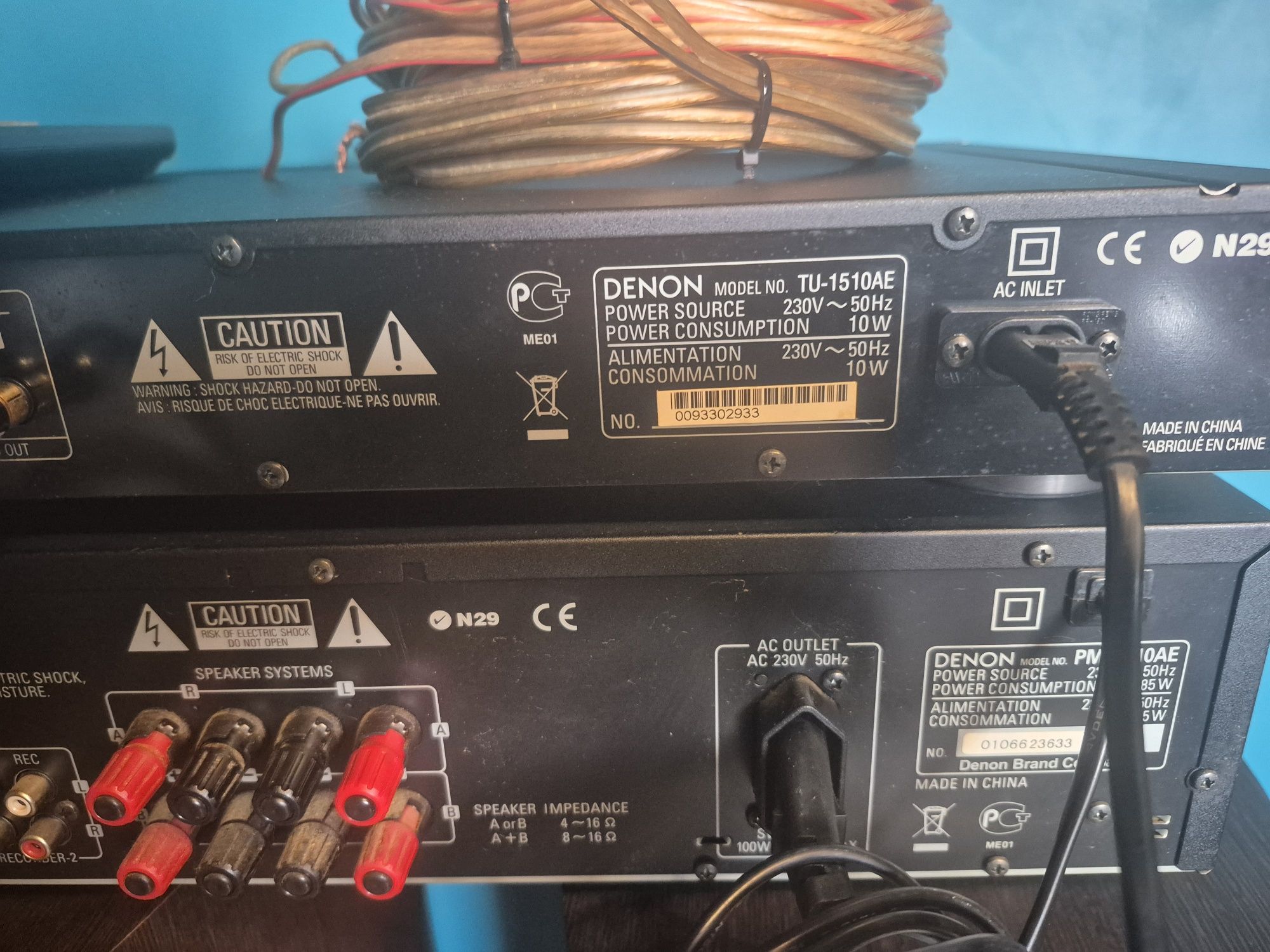 Wharfedale Diamond 10.7 dwie kolumny, radio i amplituner