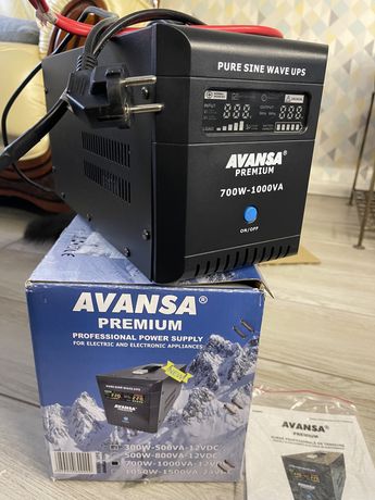 ибп дбж ups инвертор Avansa 1000/700Вт+ аккумулятор 100Ah