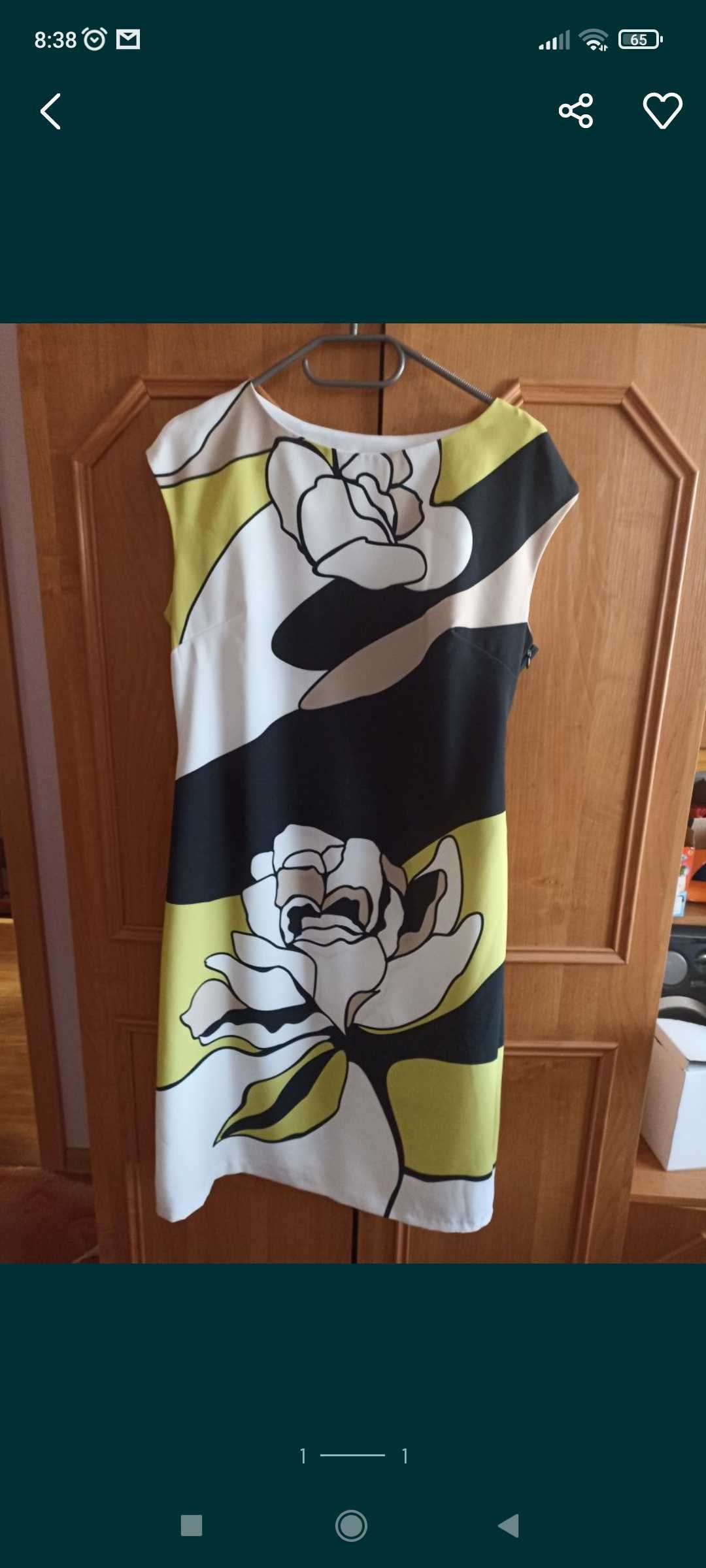 Sukienka letnia bez rękawów r. 42