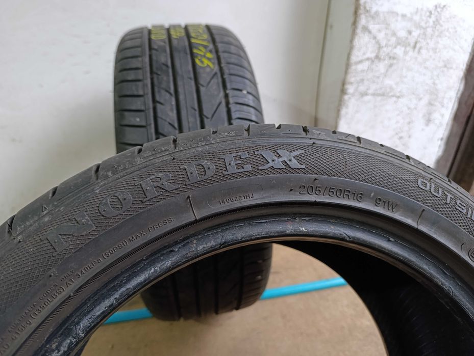 2x 205/50 R16 91W Nordexx NS9000, 2018r 6,7mm