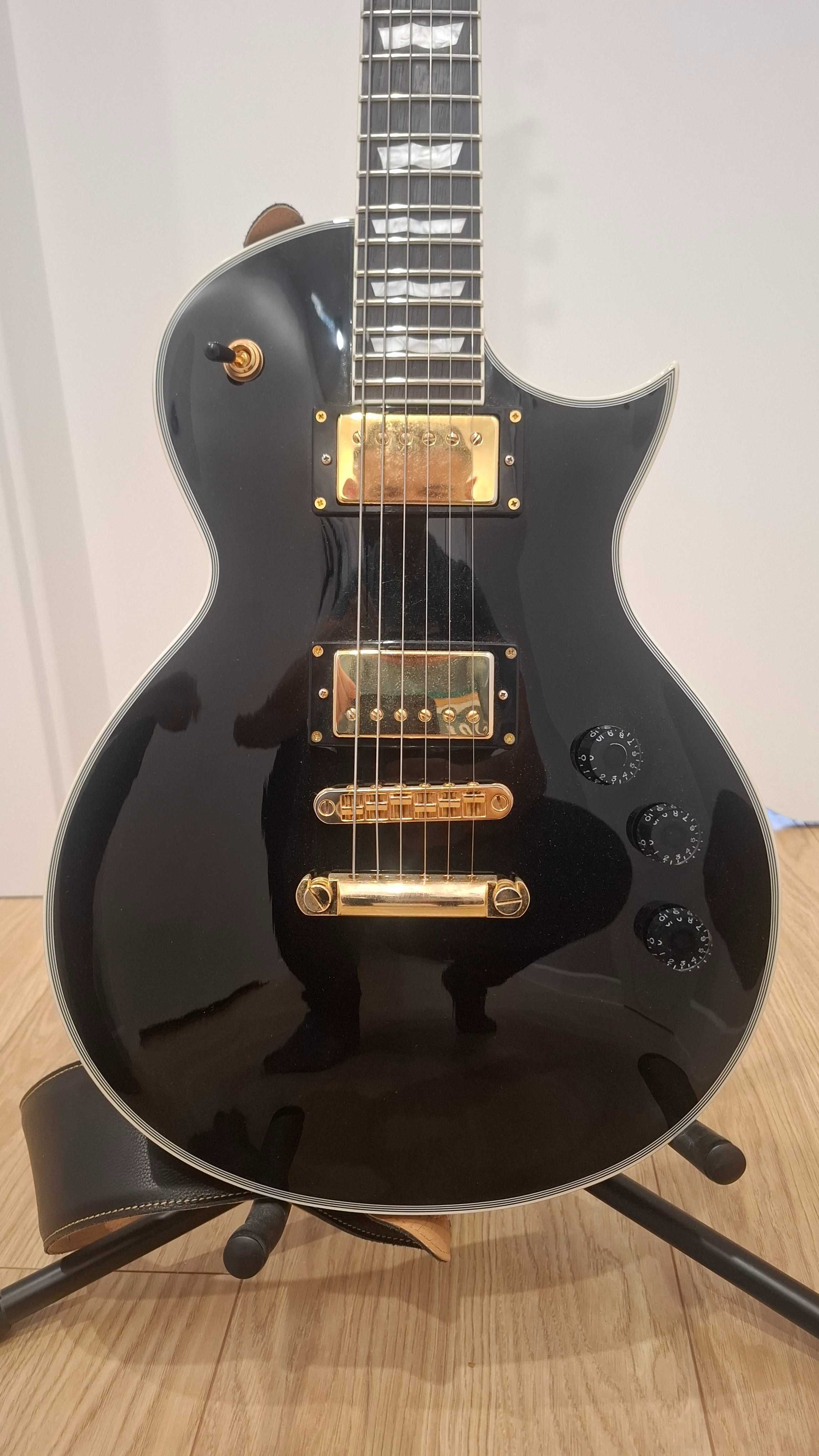 Gitara elektryczna LTD  ec 256 blk plus piec peavey