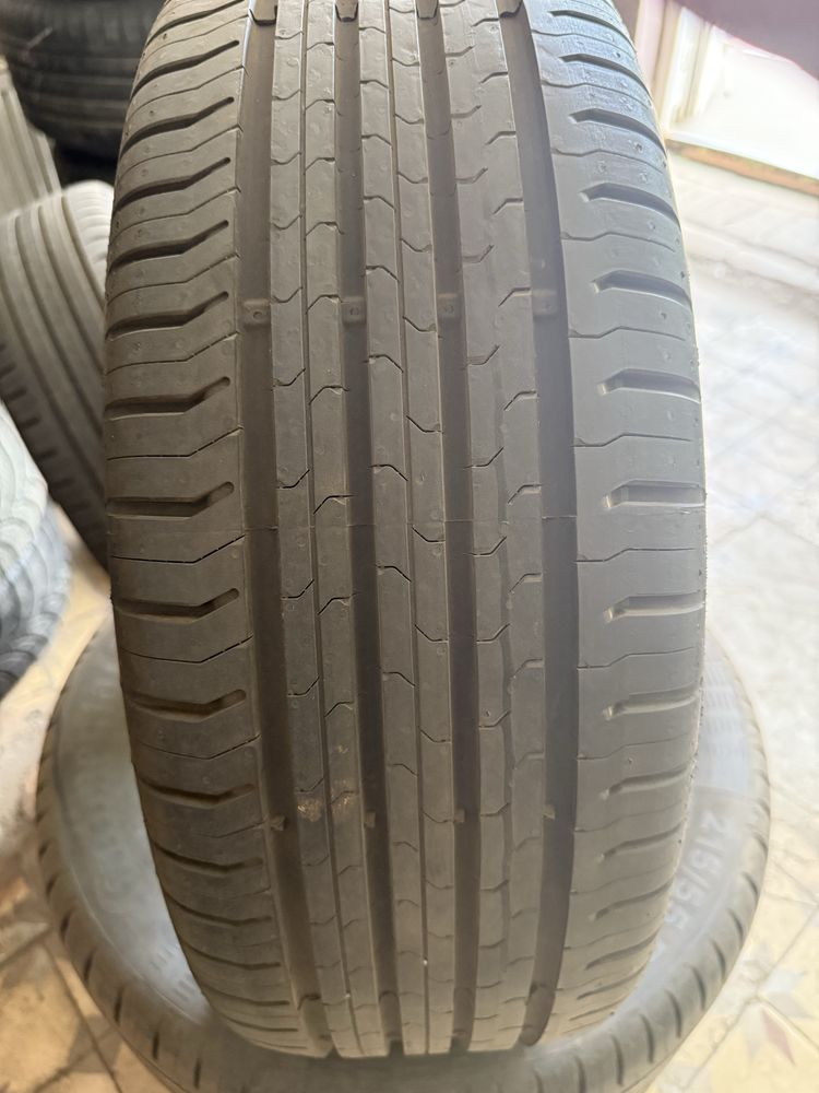 215/55 R17  Лето Continental EcoContact 5 новые 500км. Пробега
