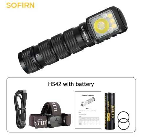 Latarka czołowa SOFIRN HS42 2100lm z magnesem + akumulator