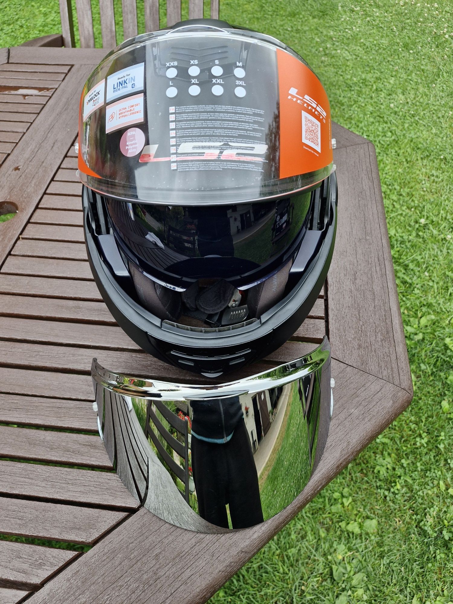 Kask motocyklowy szczękowy ls2 xxl valiant
