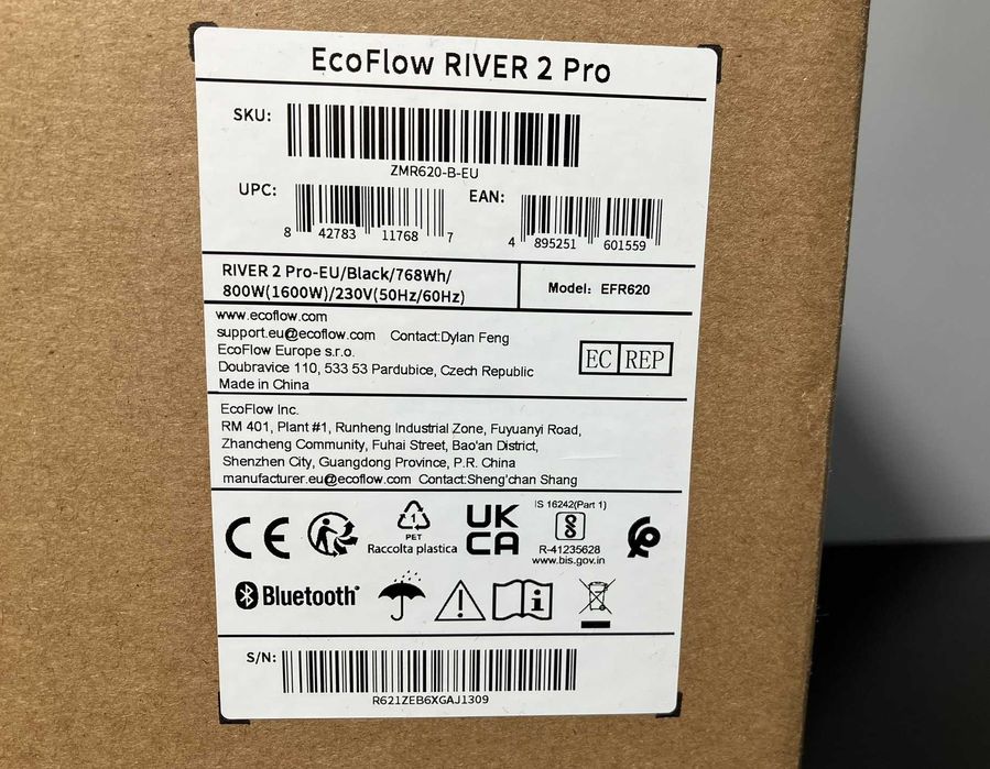 Портативна електростанція EcoFlow RIVER 2 Pro — 768 Вт·год / 800 Вт