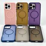 Чохол для iPhone ( айфон ) Matte Color Case With Magnetic Thin Circle