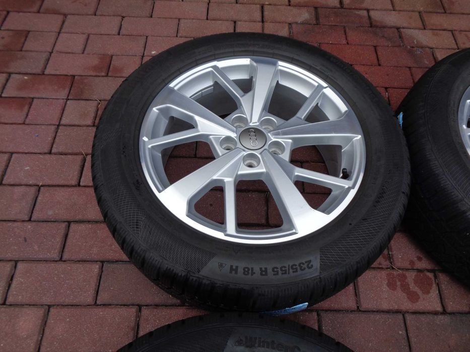 Alufelgi 18 Audi Q3 Kodiaq VW Tiguan z oponami 235/55/18 7/8mm BDB ORG