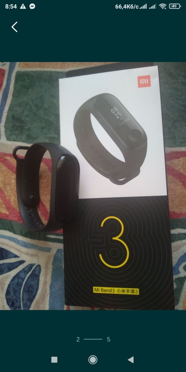 Фитнес-трекер Xiaomi Mi Band 3 Black