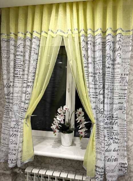 тюль арка кухонна до півіконня різні кольори готові тюлі