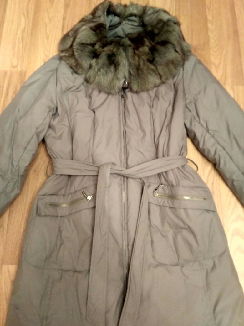 Женское пальто пуховик 46 размер