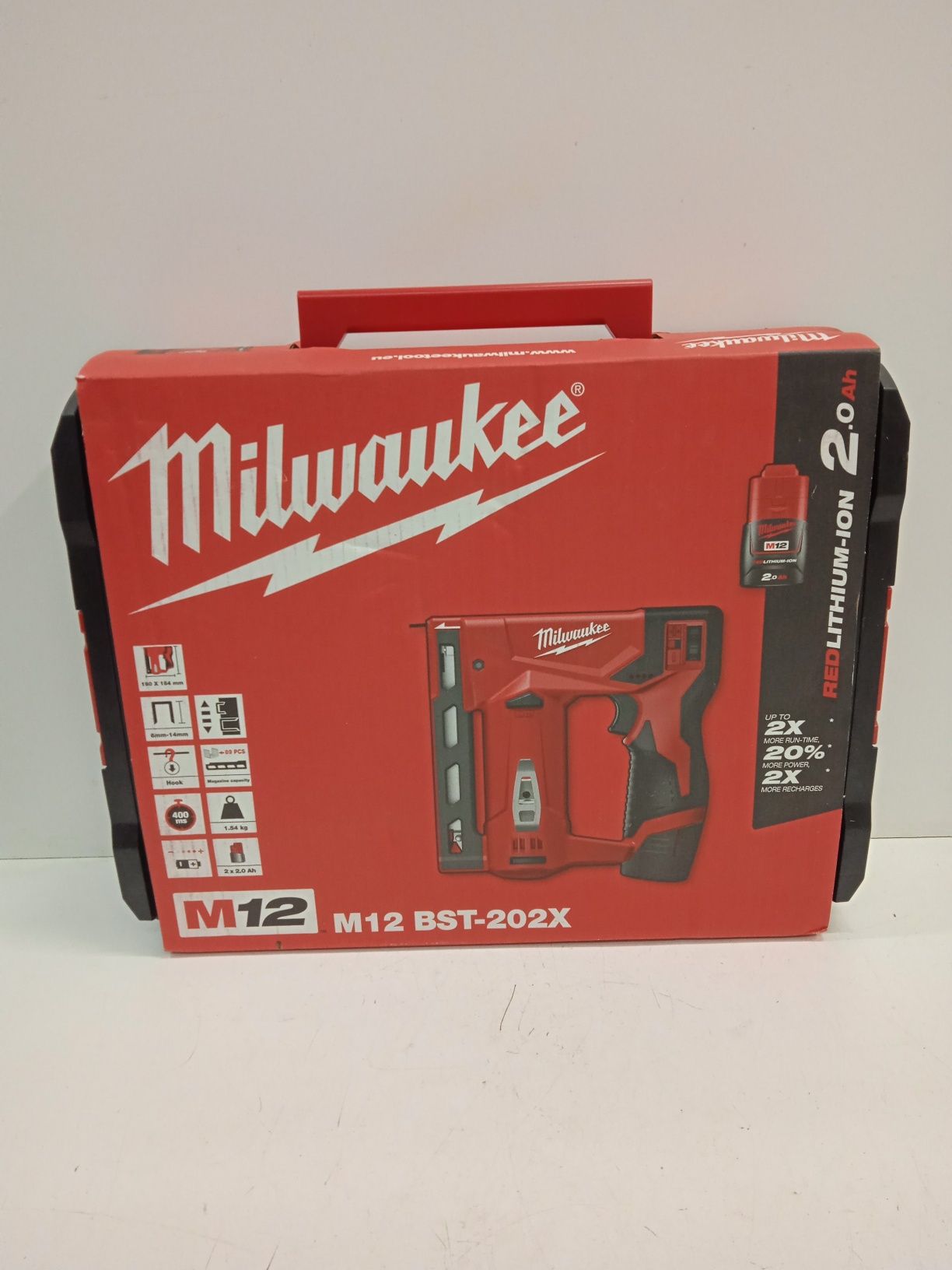Milwaukee M12 BST Zszywacz Taker Akumulatorowy 2x2.0Ah 2020
