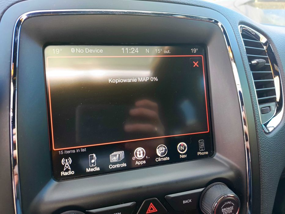 Konwersja z USA na EU Jeep Grand Cheroke WK2 Polski Mapy Swiatla Radio