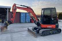 Kubota KX060-5  minikoparka gąsienicowa, tiltrotator engcon