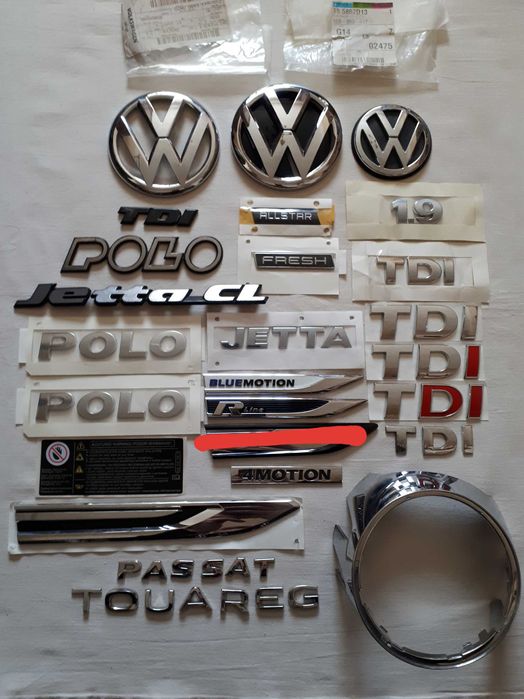 Эмблема значок надпись  VW  Polo / Passat B5  Оригинал