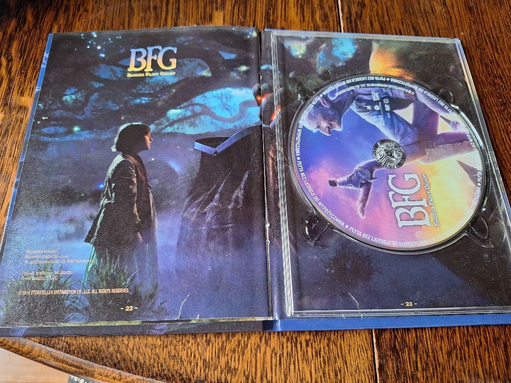 BFG. Bardzo fajny gigant. Film na DVD.