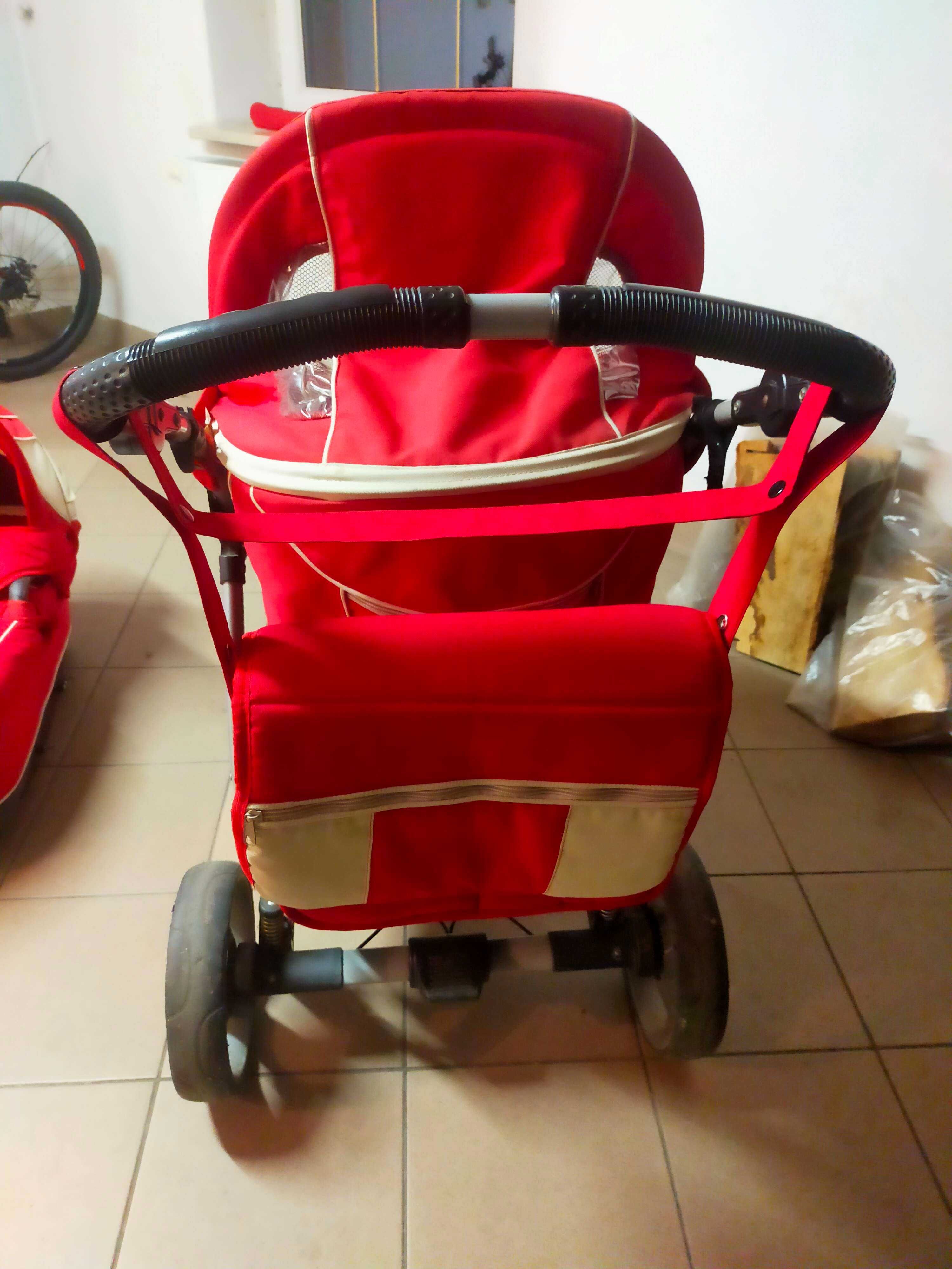 Wózek dziecięcy - spacerówka + gondola + pierwszy fotelik samochodowy