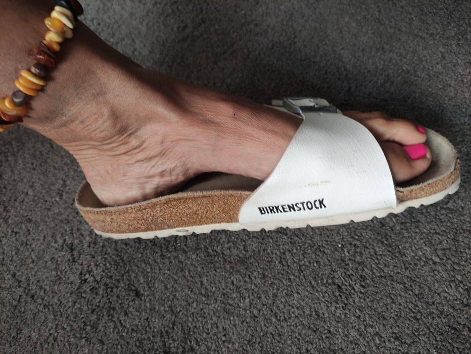 Birkenstock klapki białe 39