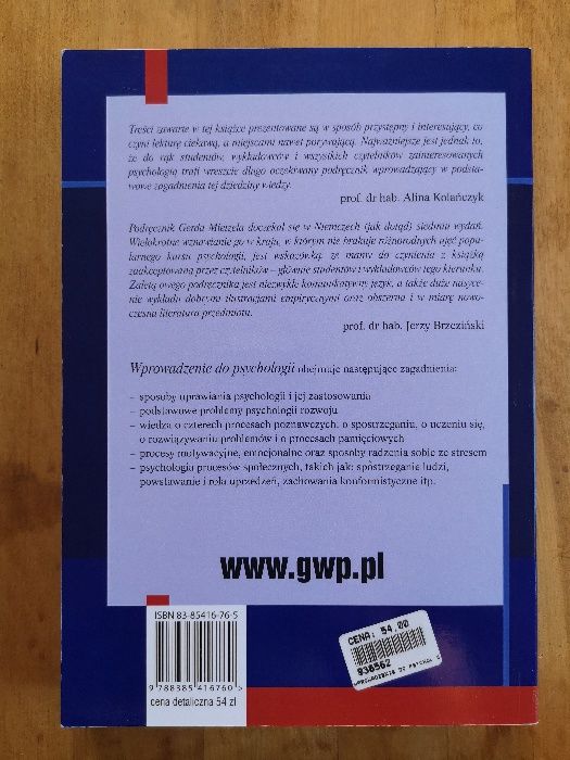 Gerd Mietzel – Wprowadzenie do psychologii [jak NOWA, UNIKAT!]