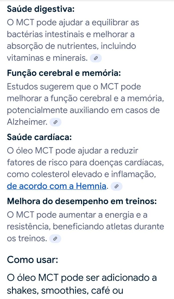 MCT/ Óleo de coco