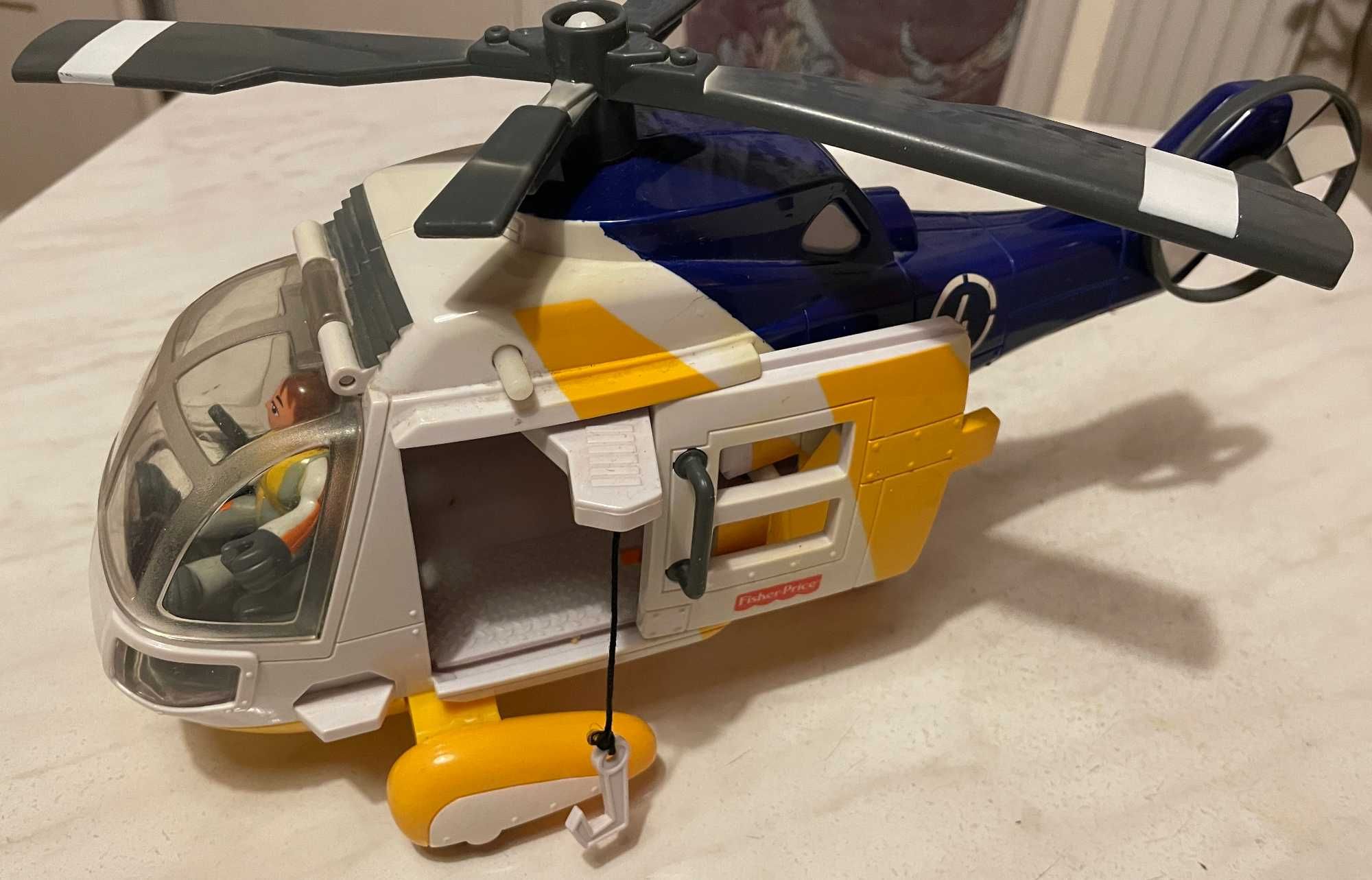 Fisher-Price Helicopter Ratunkowy z Wirującymi śmigłami