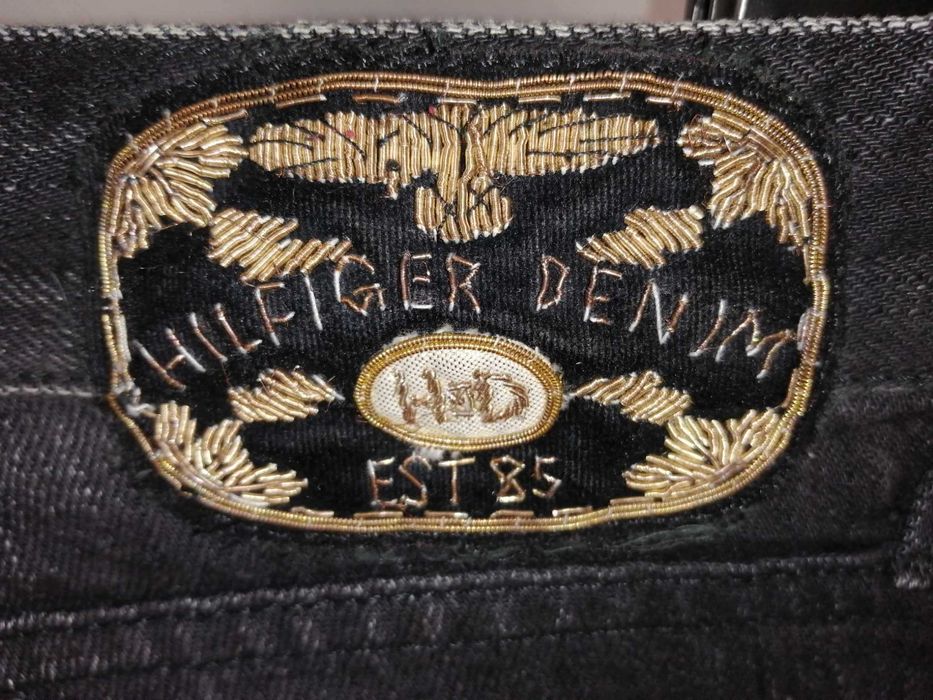 TOMMY HILFIGER Denim Nola Spodnie 3/4 Damskie 29 Oryginalne Rybaczki