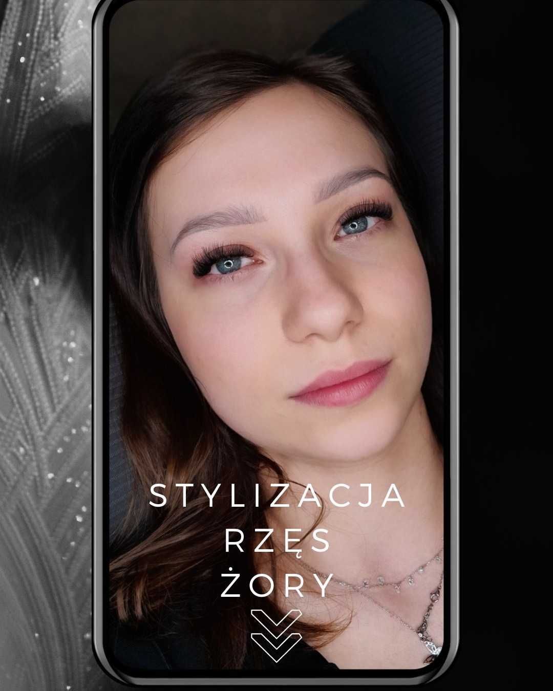 Stylizacja rzęs i brwi w salonie