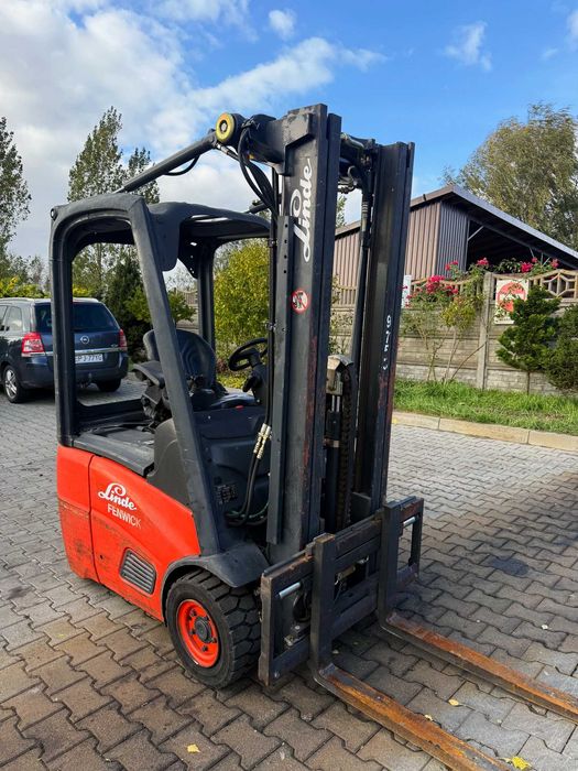 wózek widłowy elektryczny LINDE E12 TRIPLEX 4.6m przesuw 2007' 3650mtg