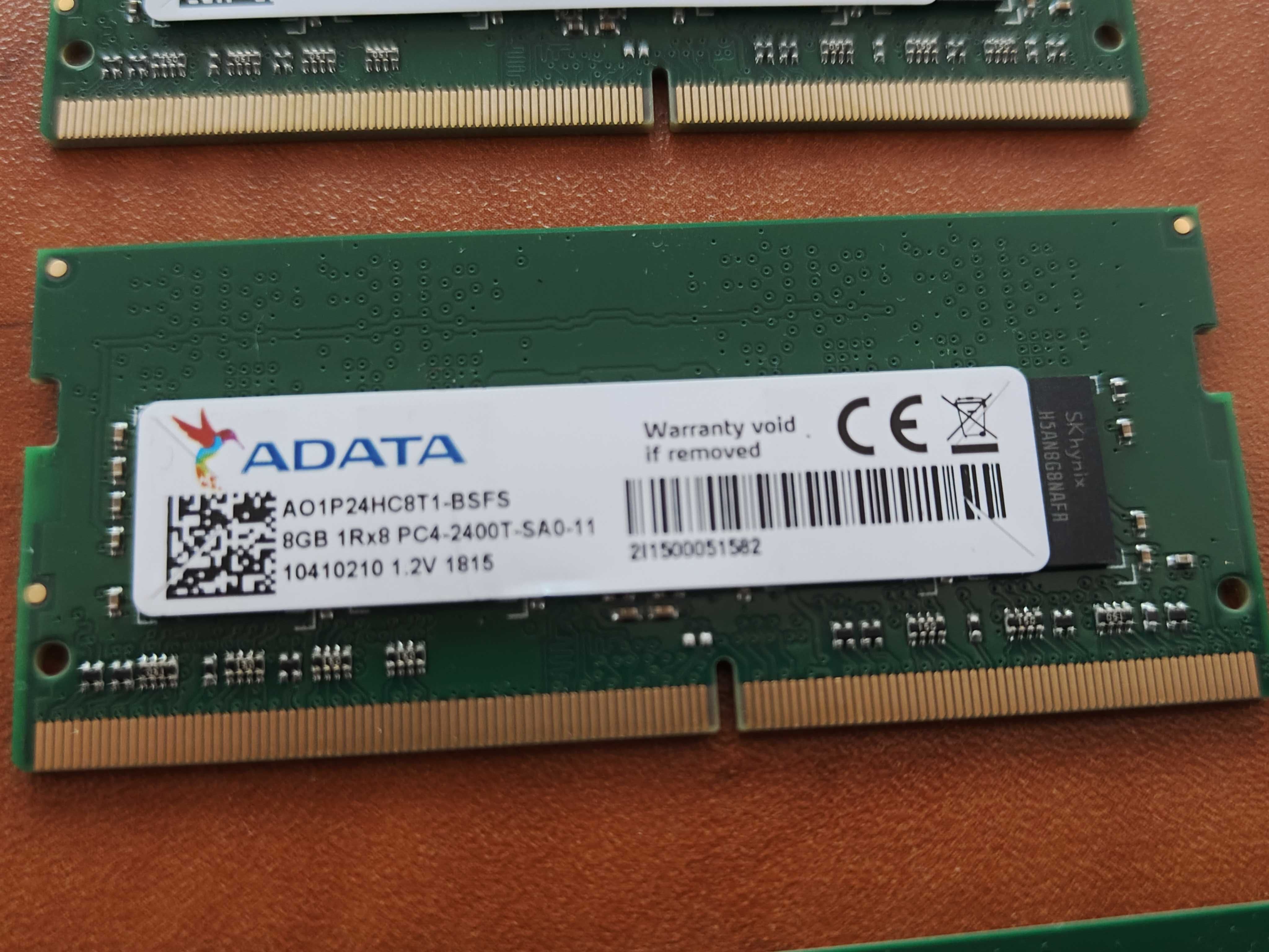 3 sztuki Pamięć RAM do Laptopa ADATA 8GB DDR4 2400MHz 1.2V