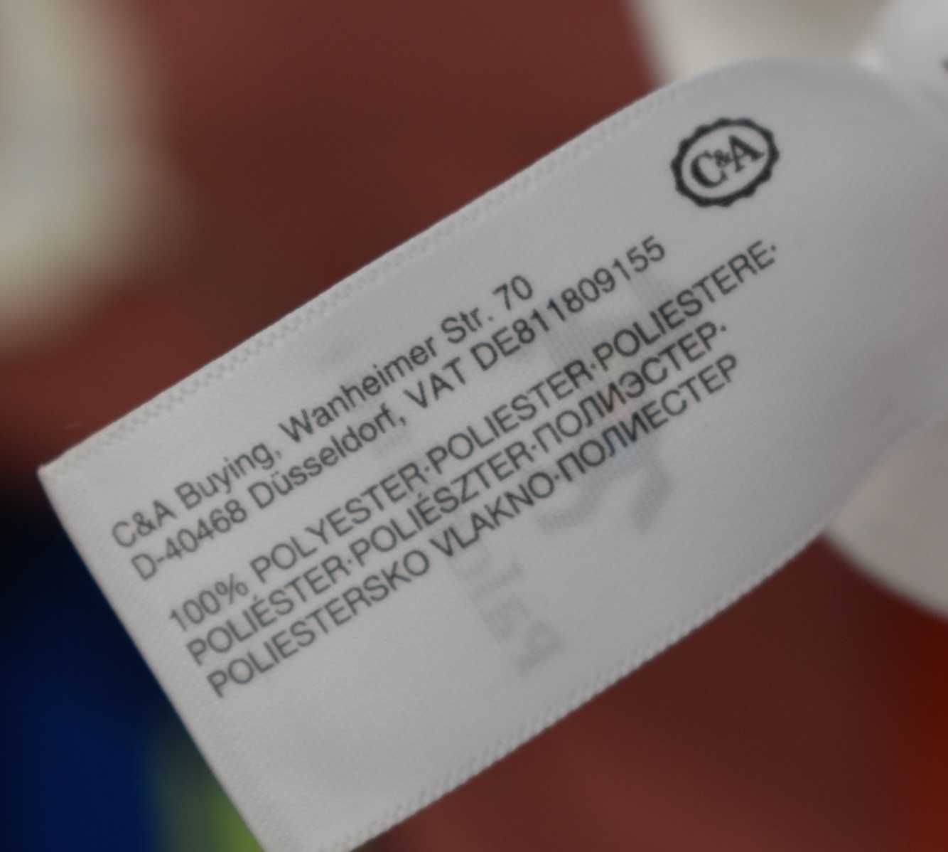 Bluza 122 polarowa pluszowa piżama ciepła nadruk zimowa świąteczna C&A