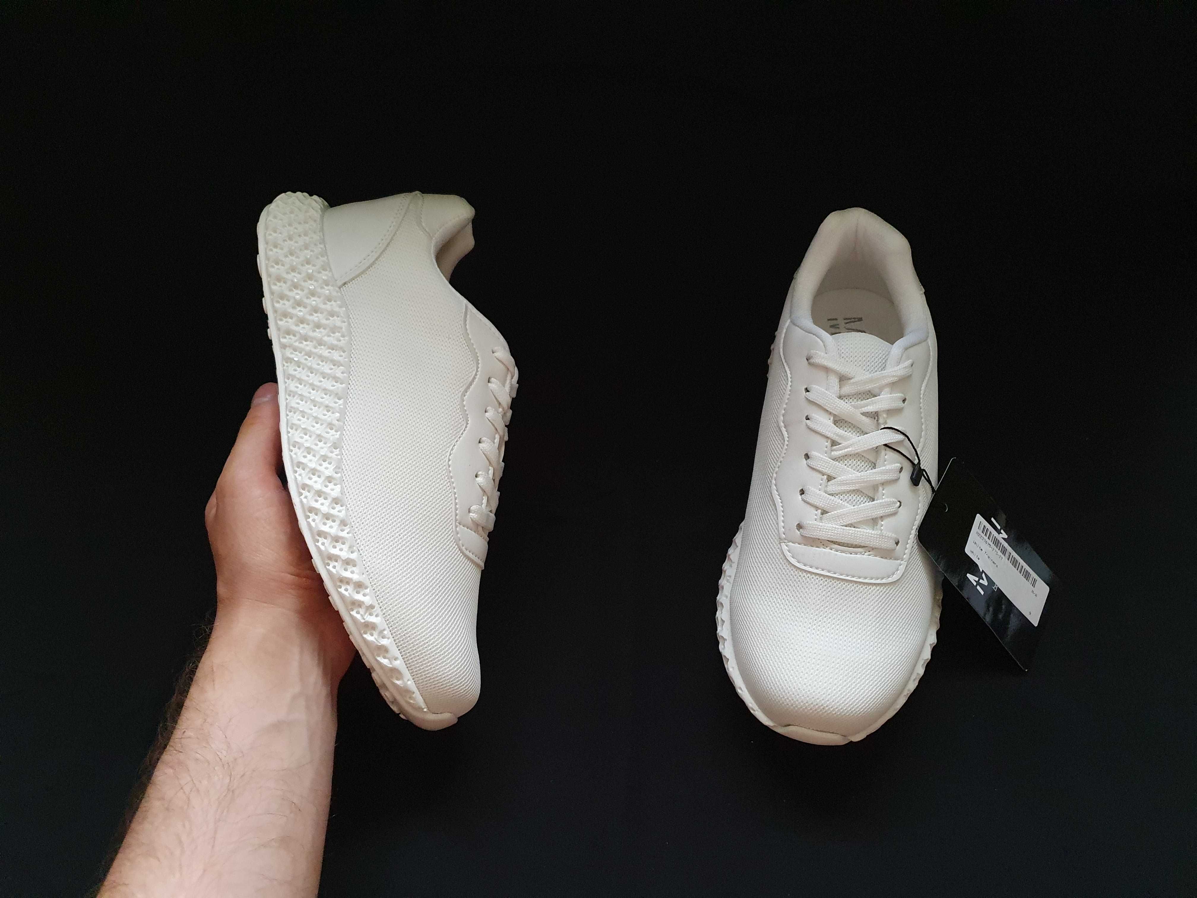 Boohoo MAN білі кросівки белые кроссовки 43 44 28 см