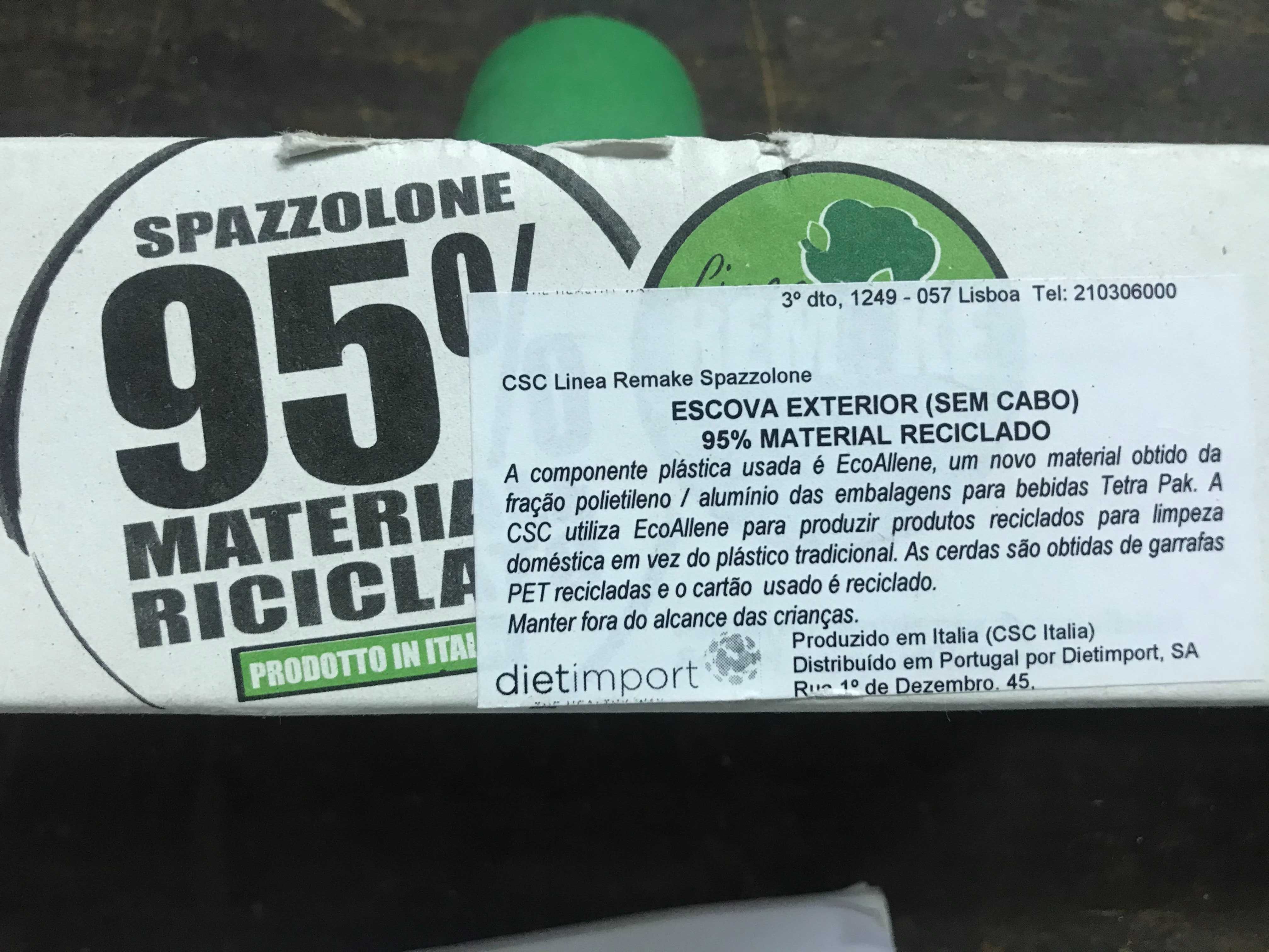 escova limpeza para exterior ou armazém sem cabo marca "dietimport"