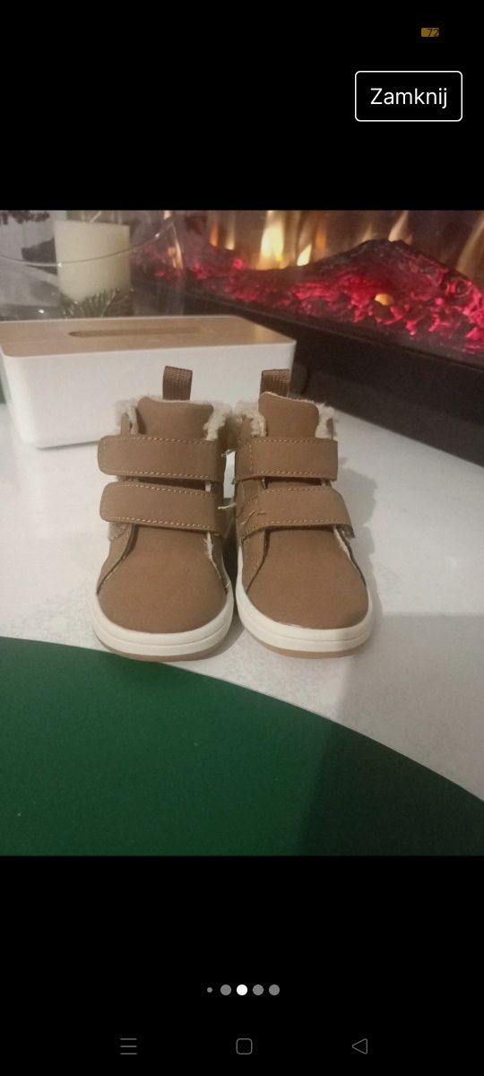 Buty dziecięce zimowe H&M rozmiar 18/19
