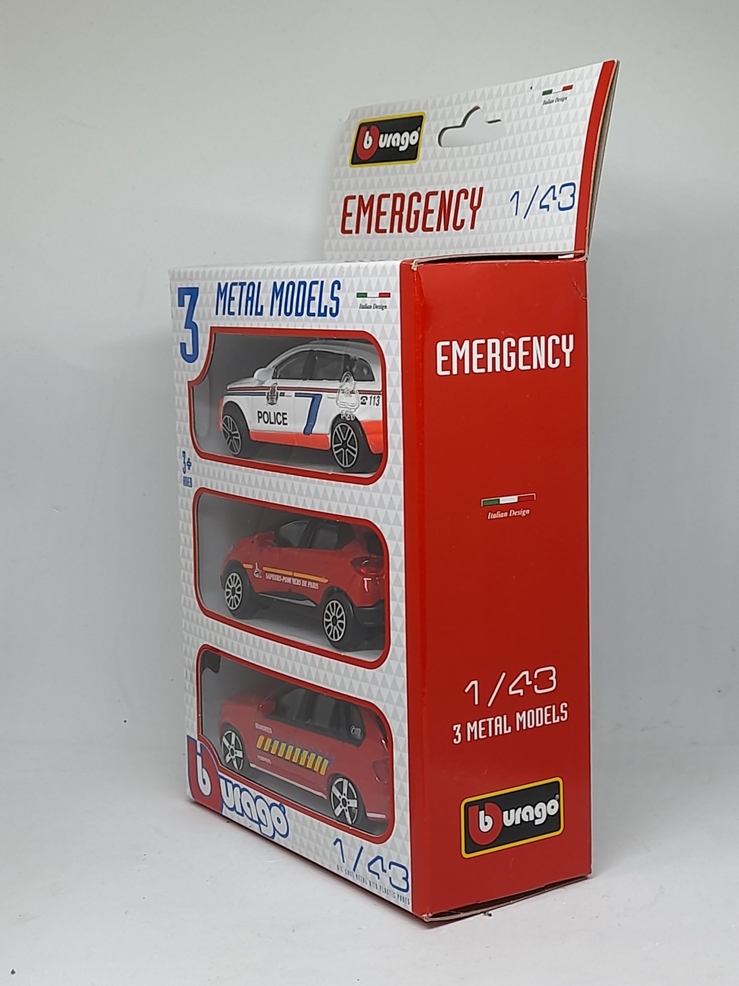 Zestaw bburago emergency 1 43 Audi Renault BMW