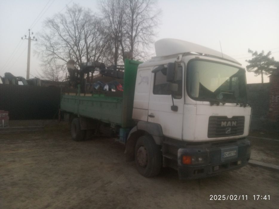 Ман 19.414 Бортовий Кран Маніпулятор