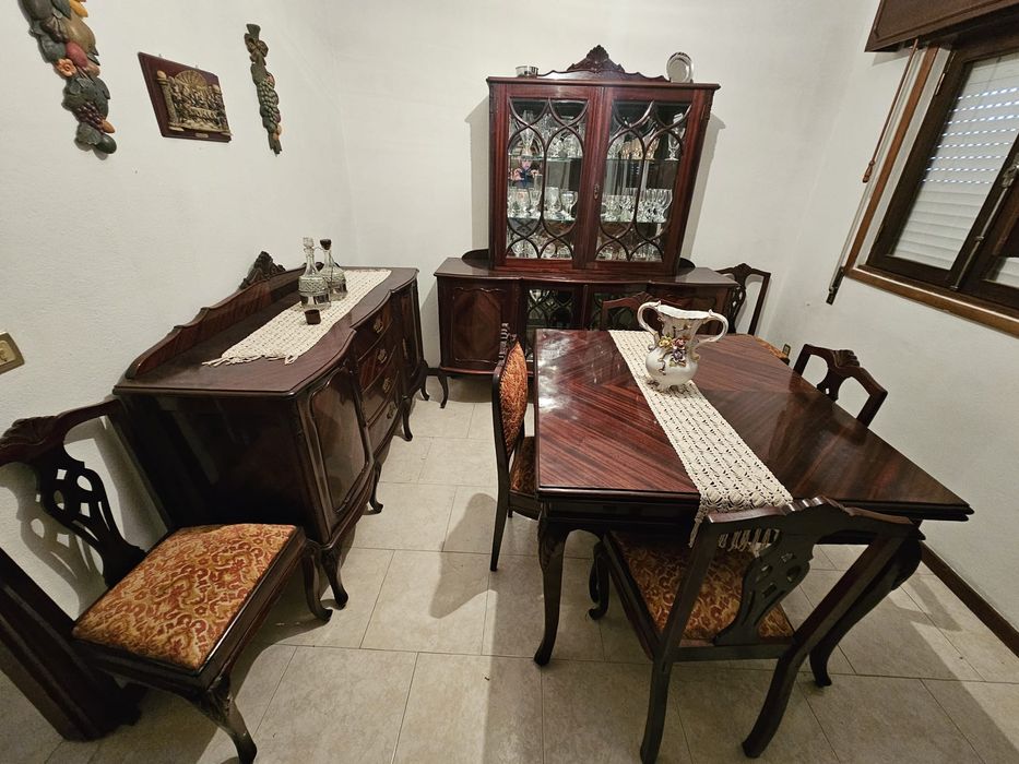 Mobilia Sala Clássica Madeira Maciça