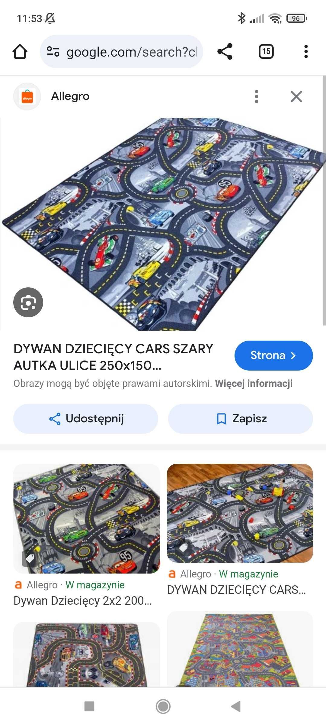 Dywan dziecięcy stan bardzo dobry