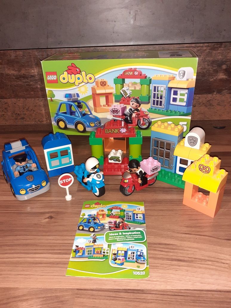 Lego Duplo posterunek policji złodziej 10532 policjant na motorze10900