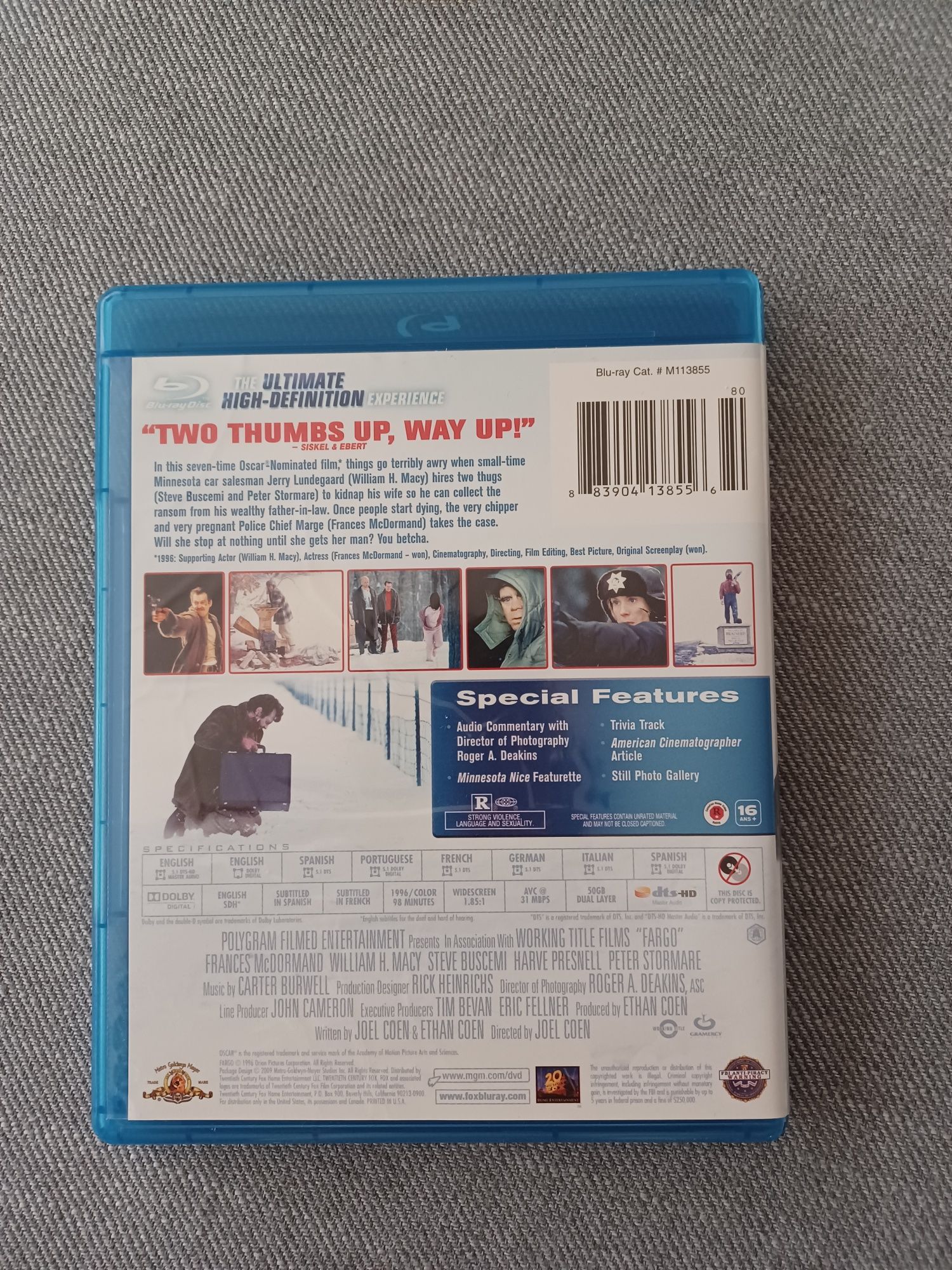 Fargo - irmãos Coen - Blu-ray