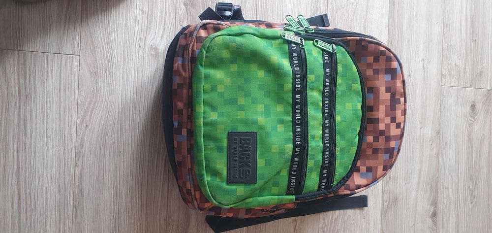 Plecak szkolny BACKUP minecraft 4-komorowy