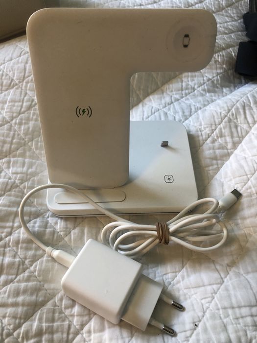 Зарядка Grand 3в1 для iPhone, Apple Watch, AirPods (Біла)