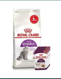 Royal canin sensible 2кг+4пауча