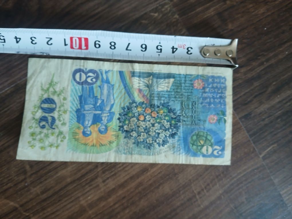 Banknot 20 koron czeskich CzechSłowacja 1988