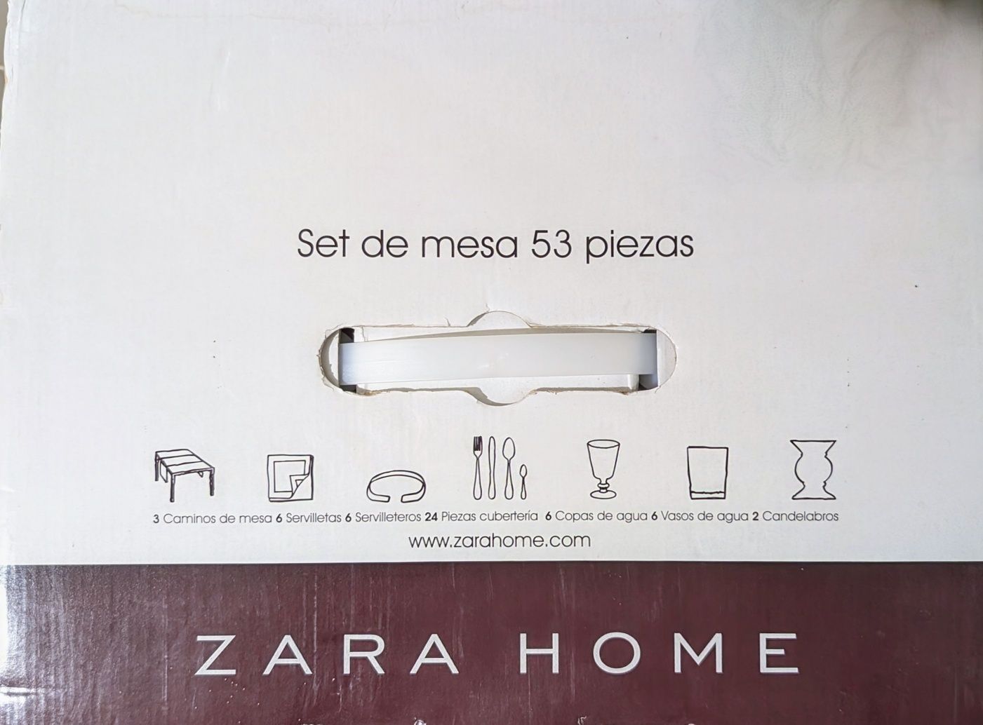 Conjunto de mesa ZARA HOME 53 Peças -NOVO