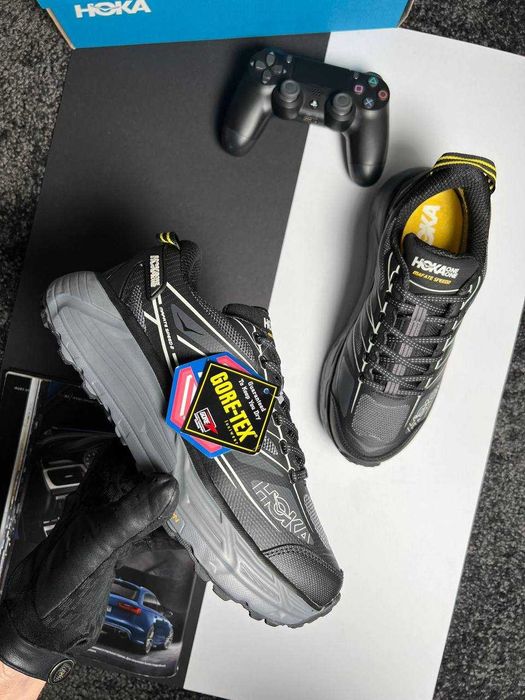 Чоловічі кросівки Hoka Mafate Speed 2 GTX  Black Grey  Gore-Tex чорні