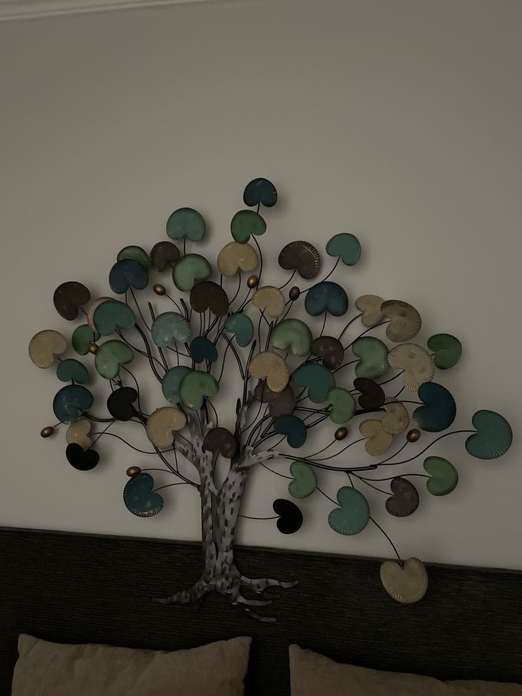 Árvore metalica decorativa de parede